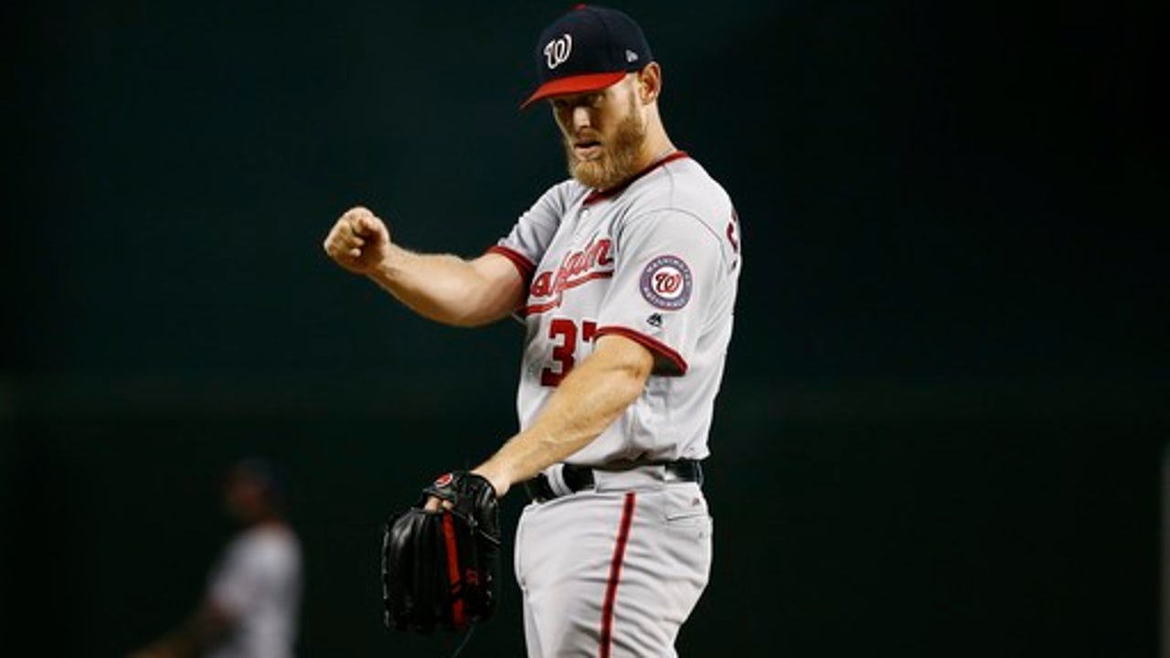 Strasburg leaves after 2 innings as precaution, Nats win (Jul 23, 2017)